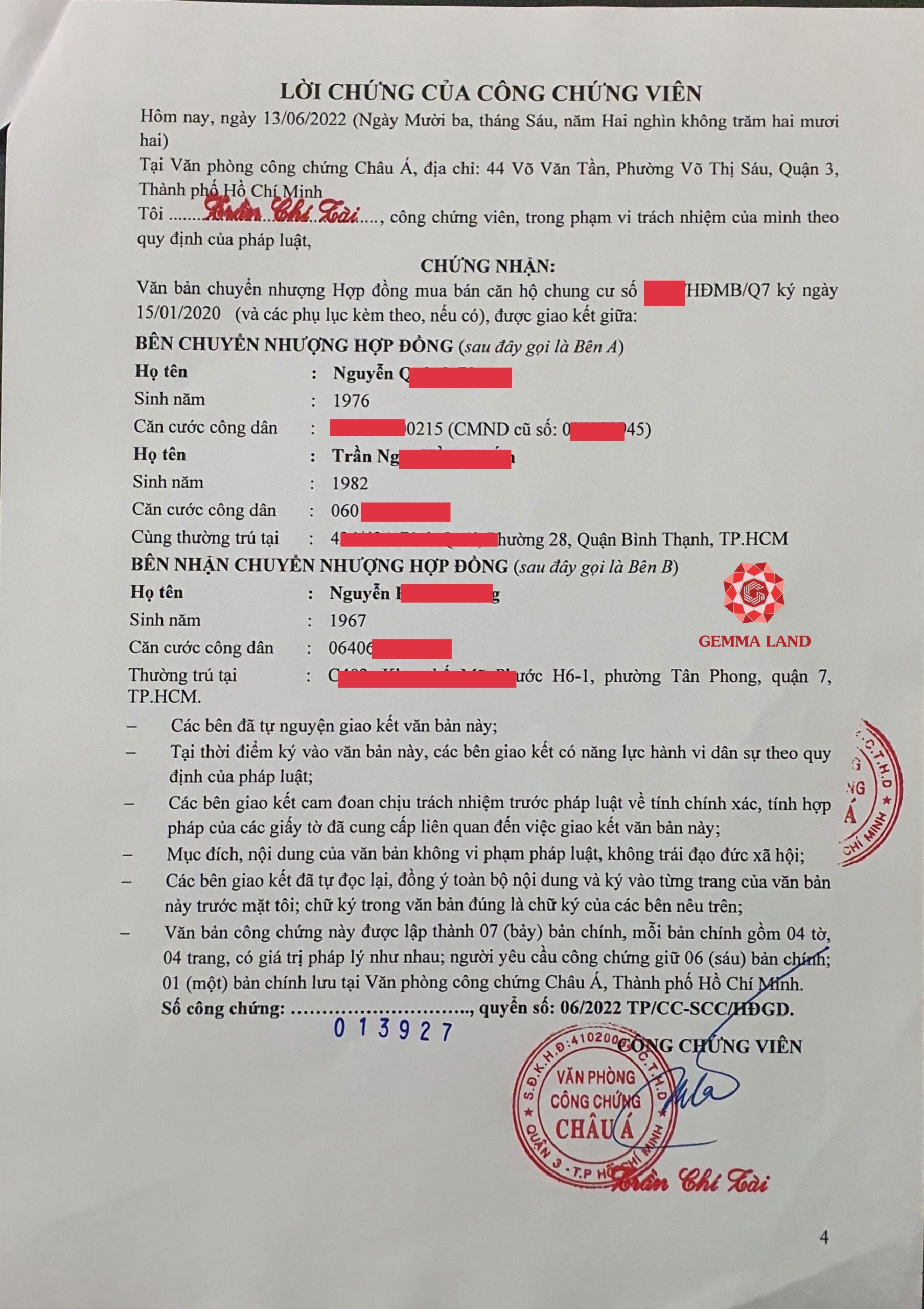 Quy trình chuyển nhượng mua bán dự án Q7 Riverside