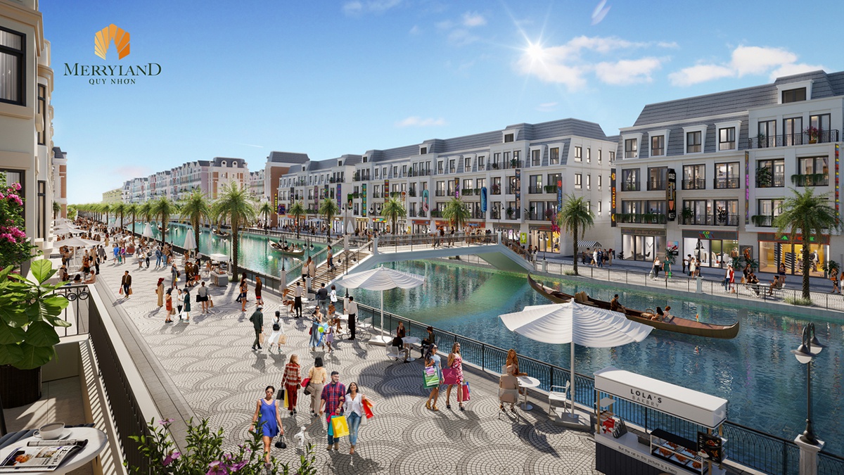 Chuỗi Bizhouse đa dạng phong cách tại hợp phần Canal District thuộc dự án MerryLand Quy Nhơn