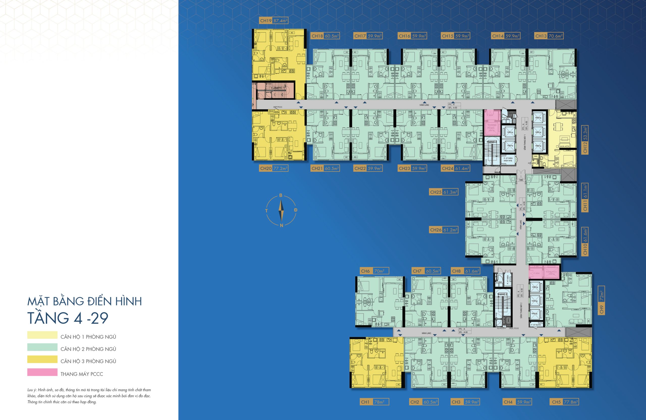Mặt Bằng Diamond Connect Tầng 4 -29