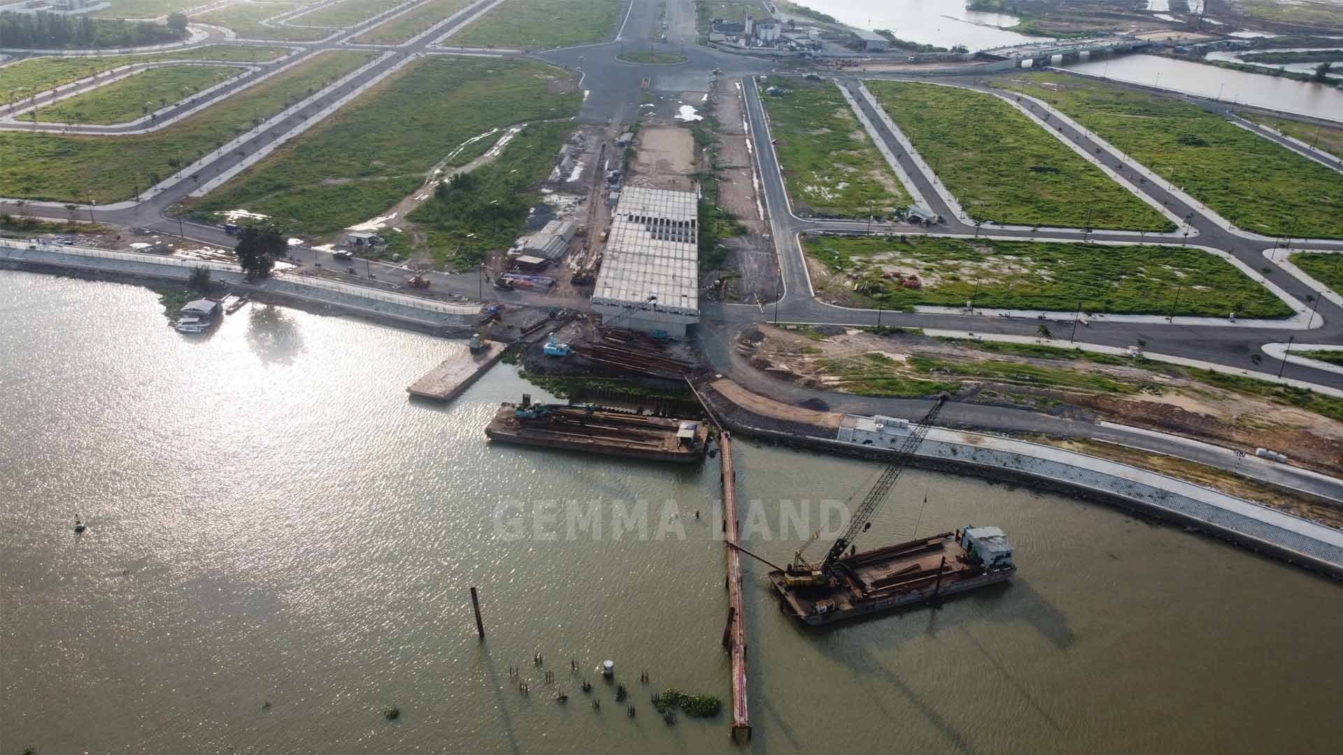 Gemma Land cập nhập hình ảnh mới nhất tiến độ thi công cầu Vàm Cái Sứt