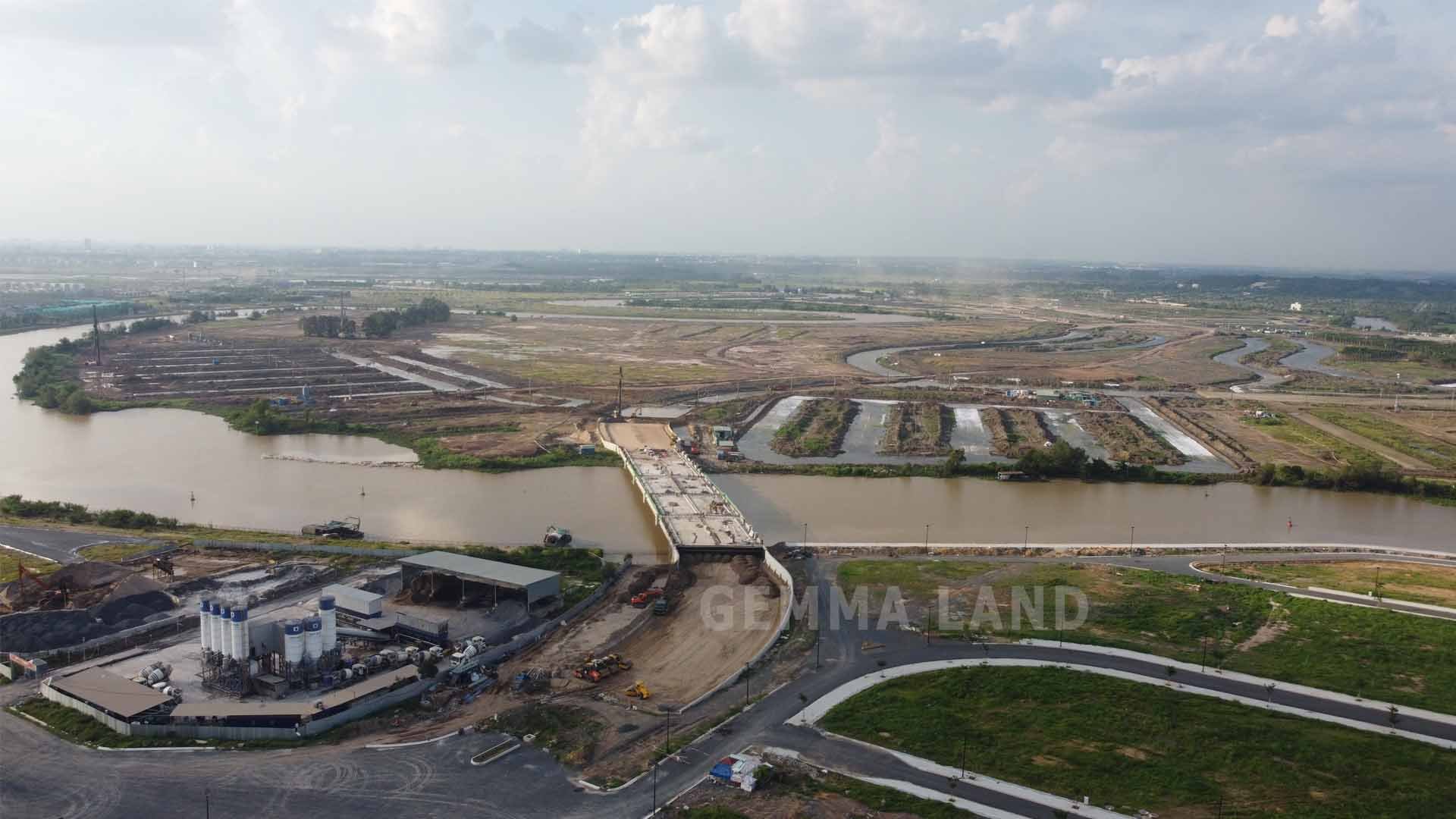 Gemma Land cập nhập hình ảnh mới nhất tiến độ thi công cầu Vàm Cái Sứt