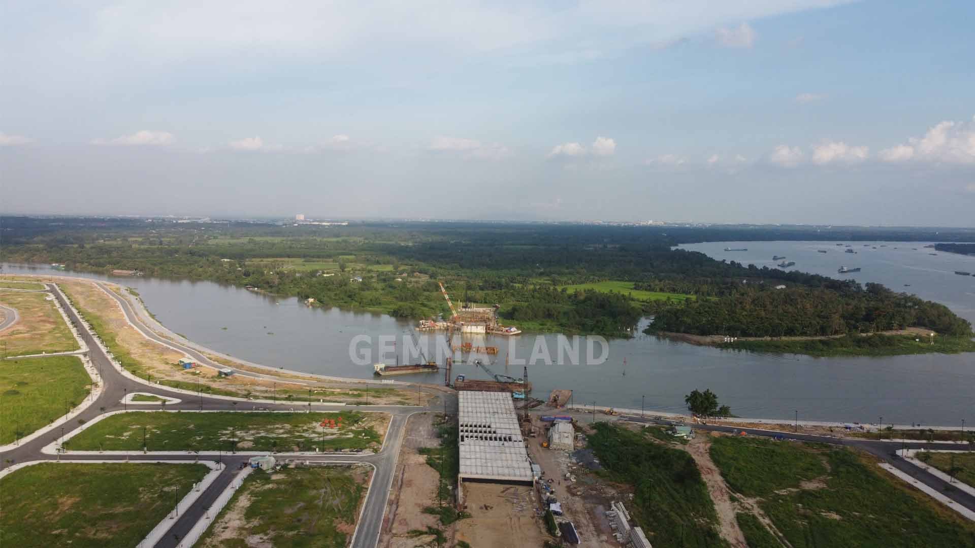 Gemma Land cập nhập hình ảnh mới nhất tiến độ thi công cầu Vàm Cái Sứt