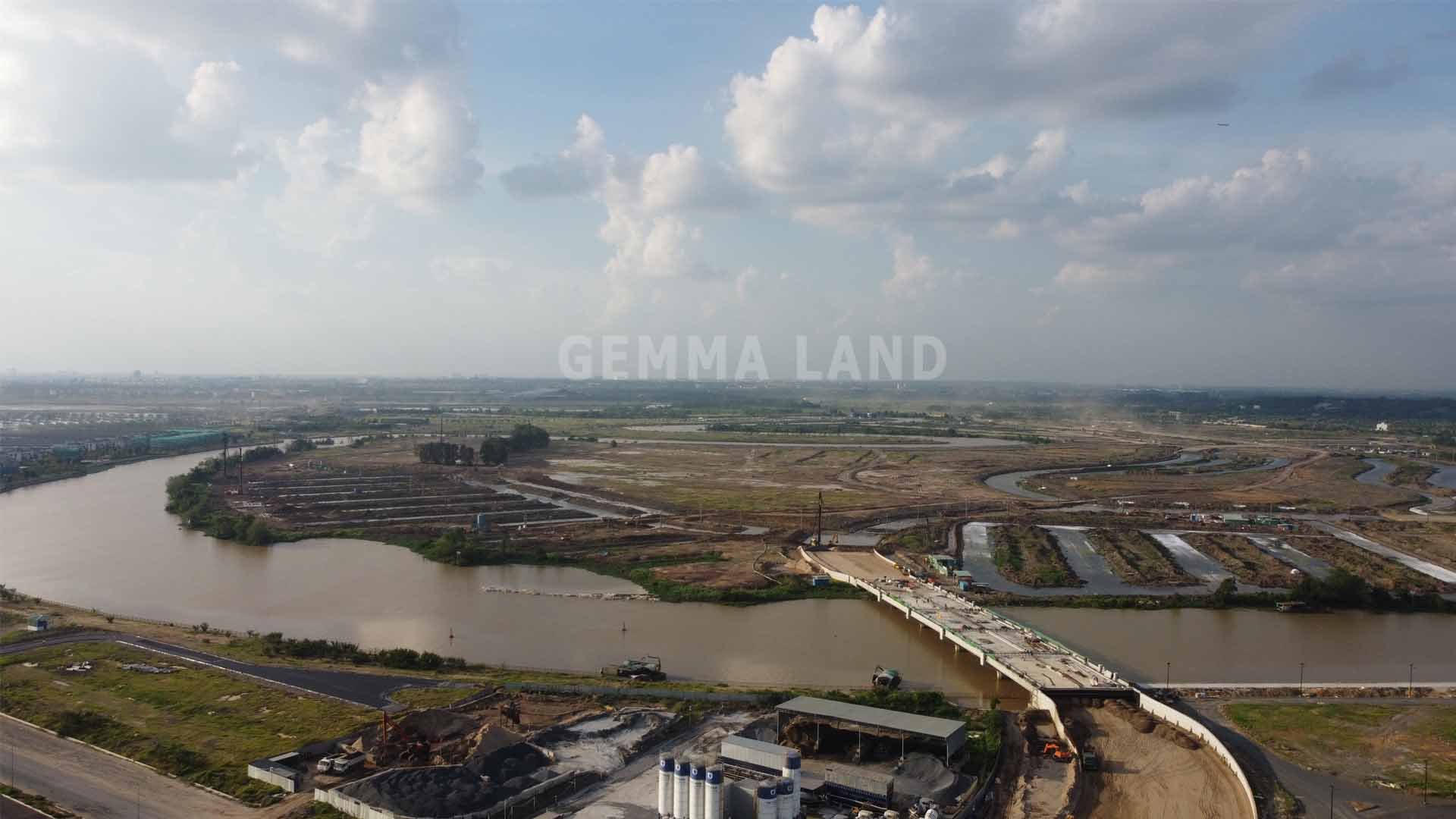 Gemma Land cập nhập hình ảnh mới nhất tiến độ thi công cầu Vàm Cái Sứt