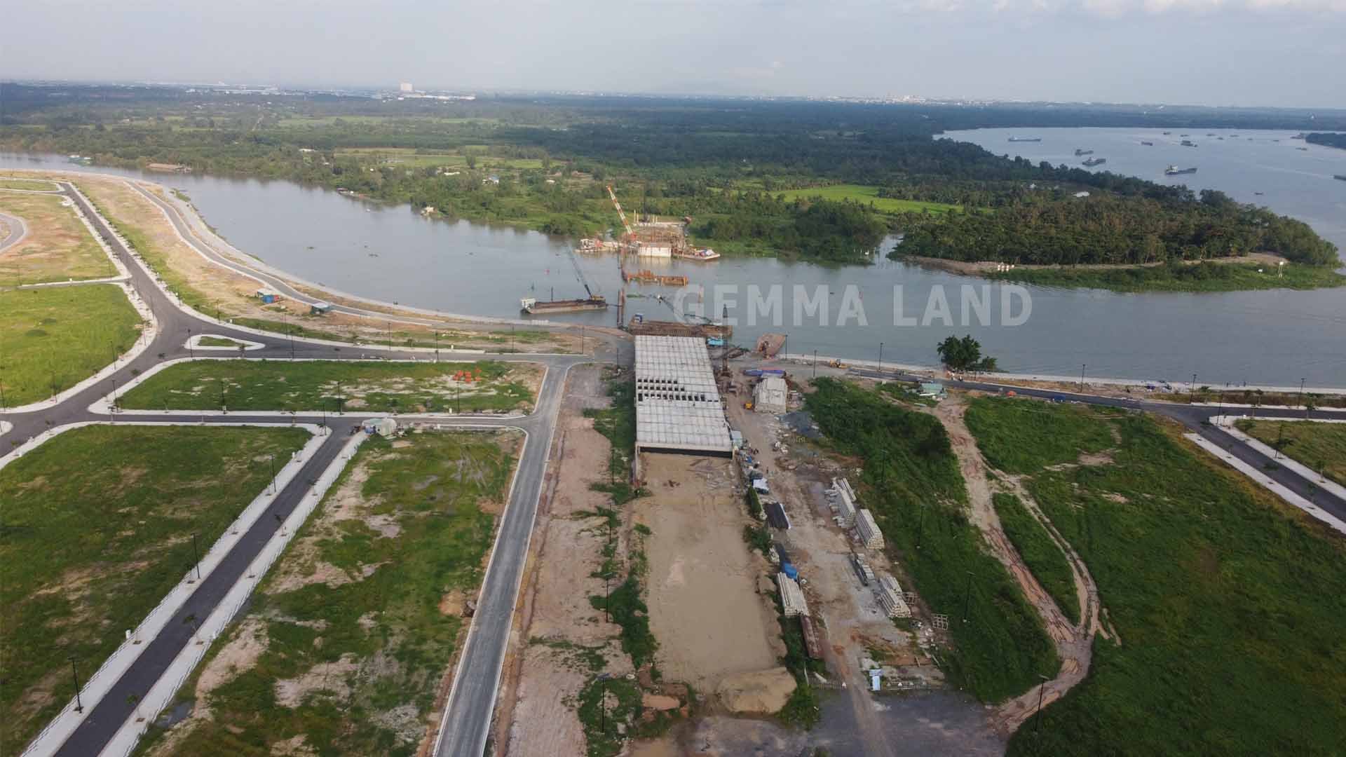 Gemma Land cập nhập hình ảnh mới nhất tiến độ thi công cầu Vàm Cái Sứt