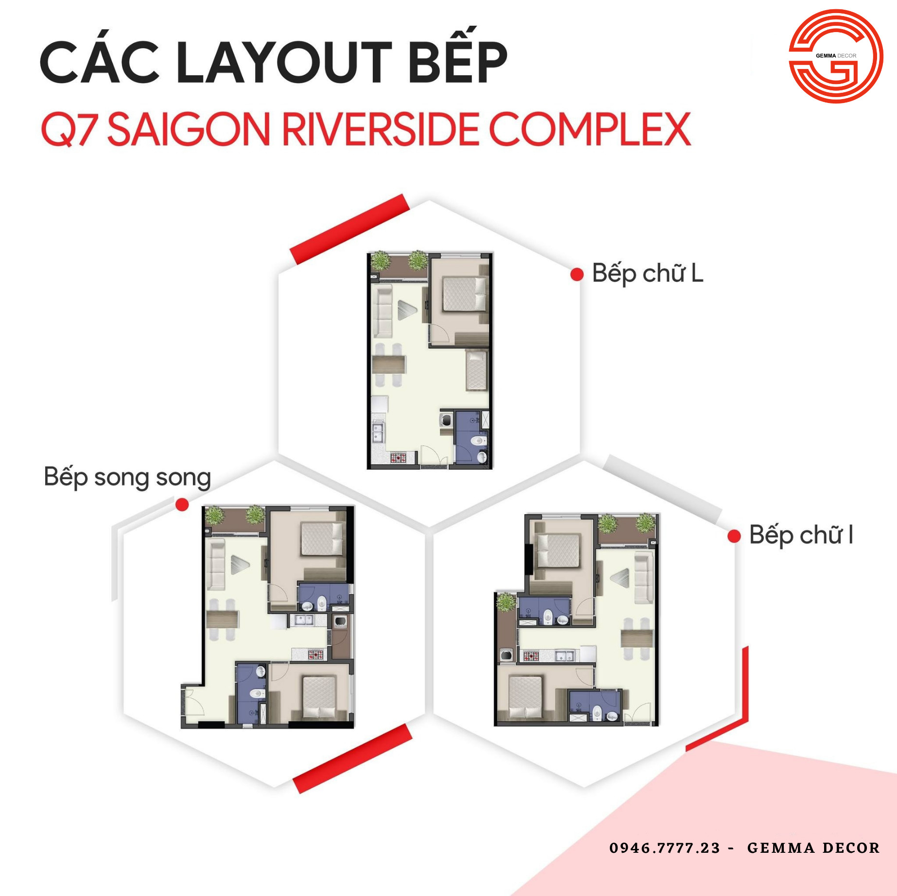 Thiết kế bếp Q7 SaiGon Riverside