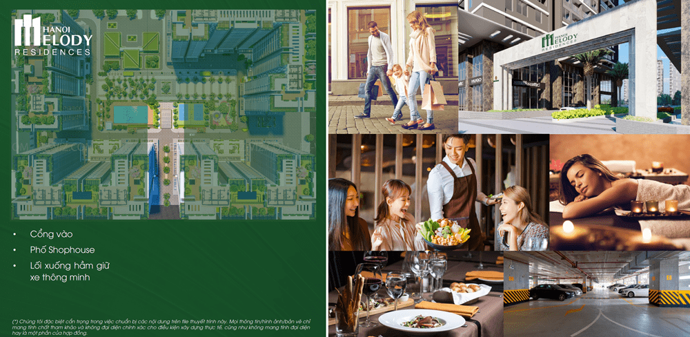 chung cư Hà Nội Melody Residences khu shop house