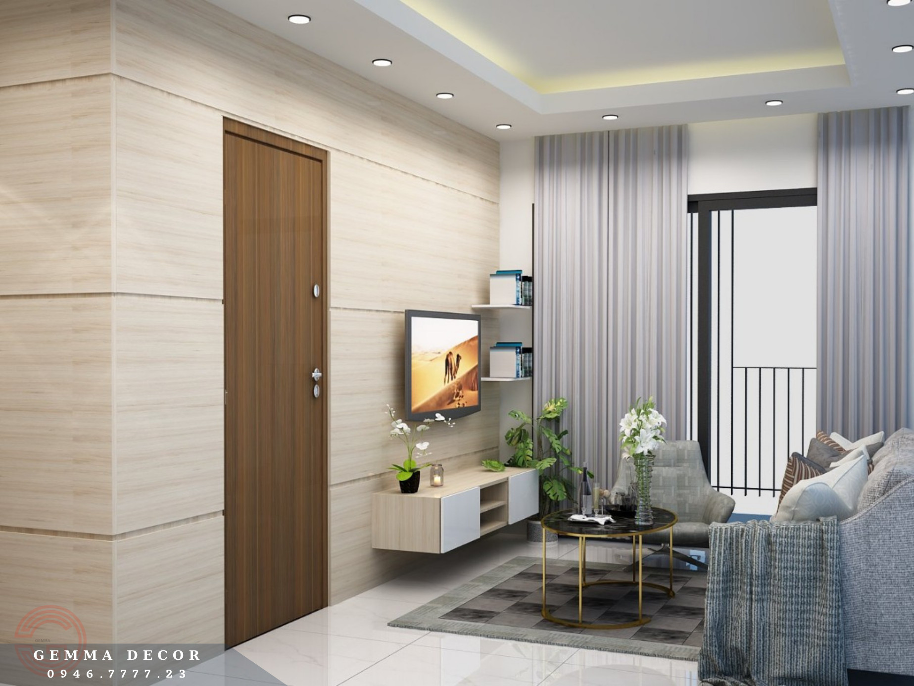 Mẫu Thiết Kế Thi Công Nội Thất Tại Căn Hộ Q7 Saigon Riverside Complex