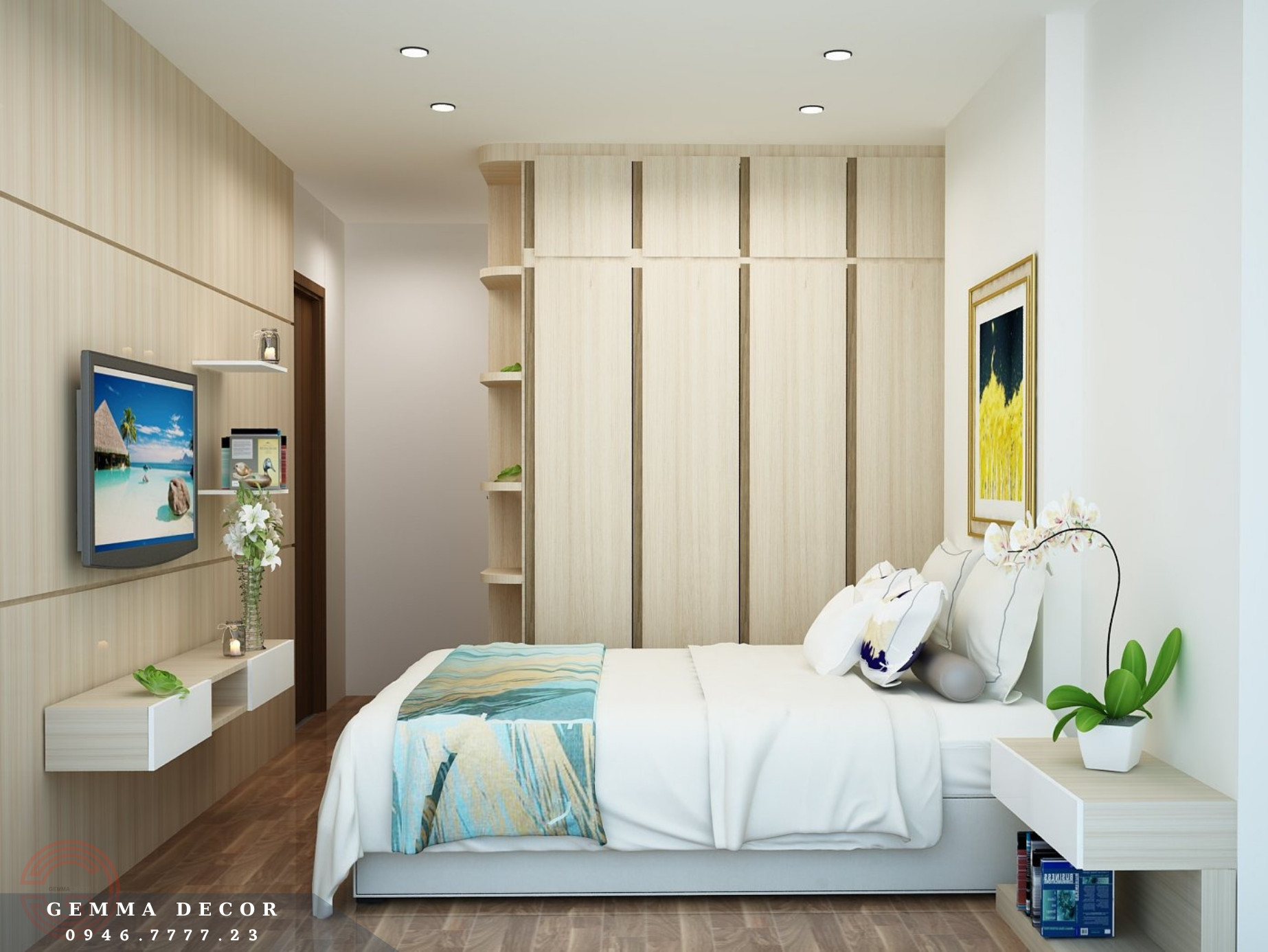 Công Nội Thất Tại Căn Hộ Phòng Ngủ Q7 Saigon Riverside Complex