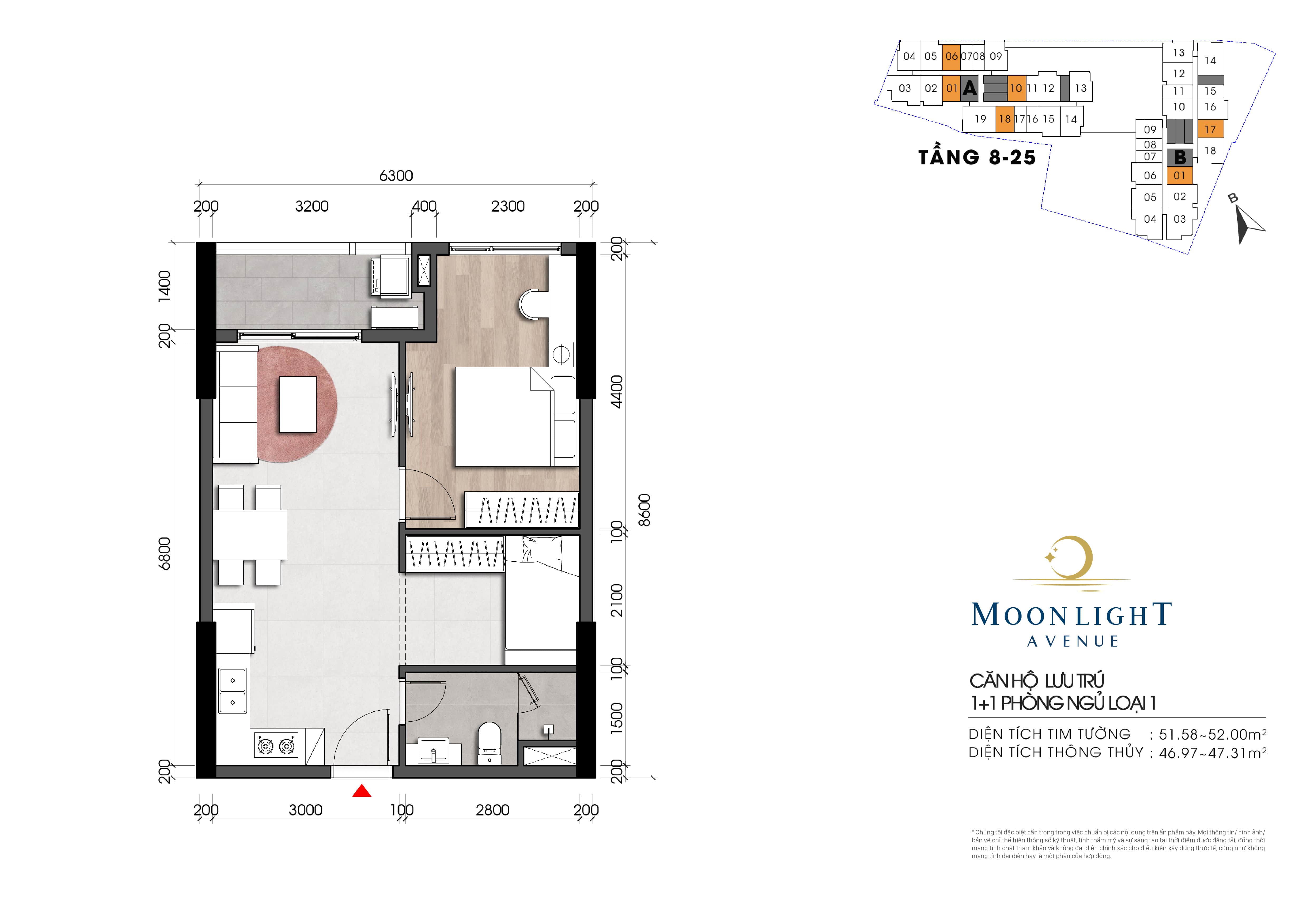 Mẫu căn tầng 8-25