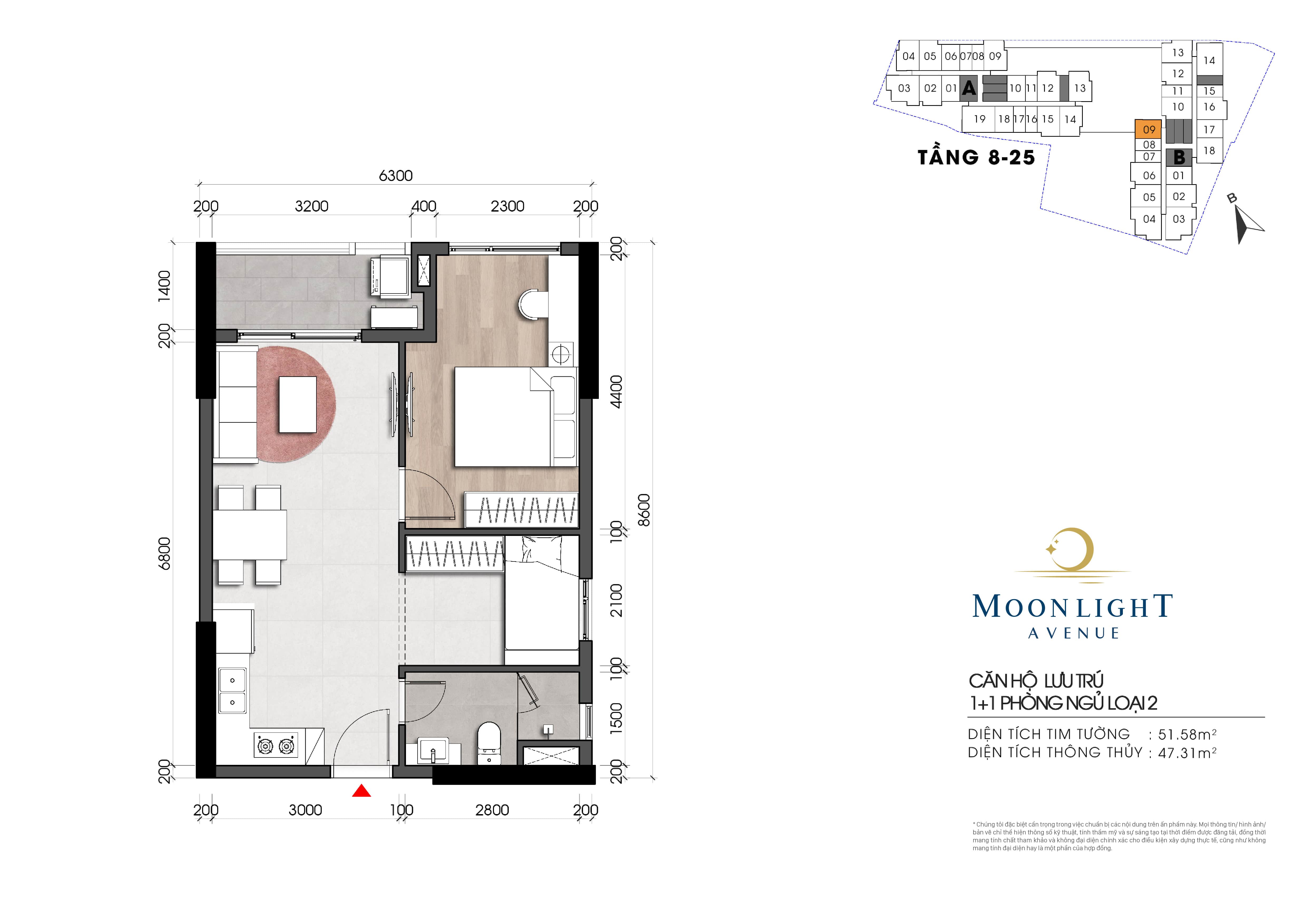 Mẫu căn tầng 8-25