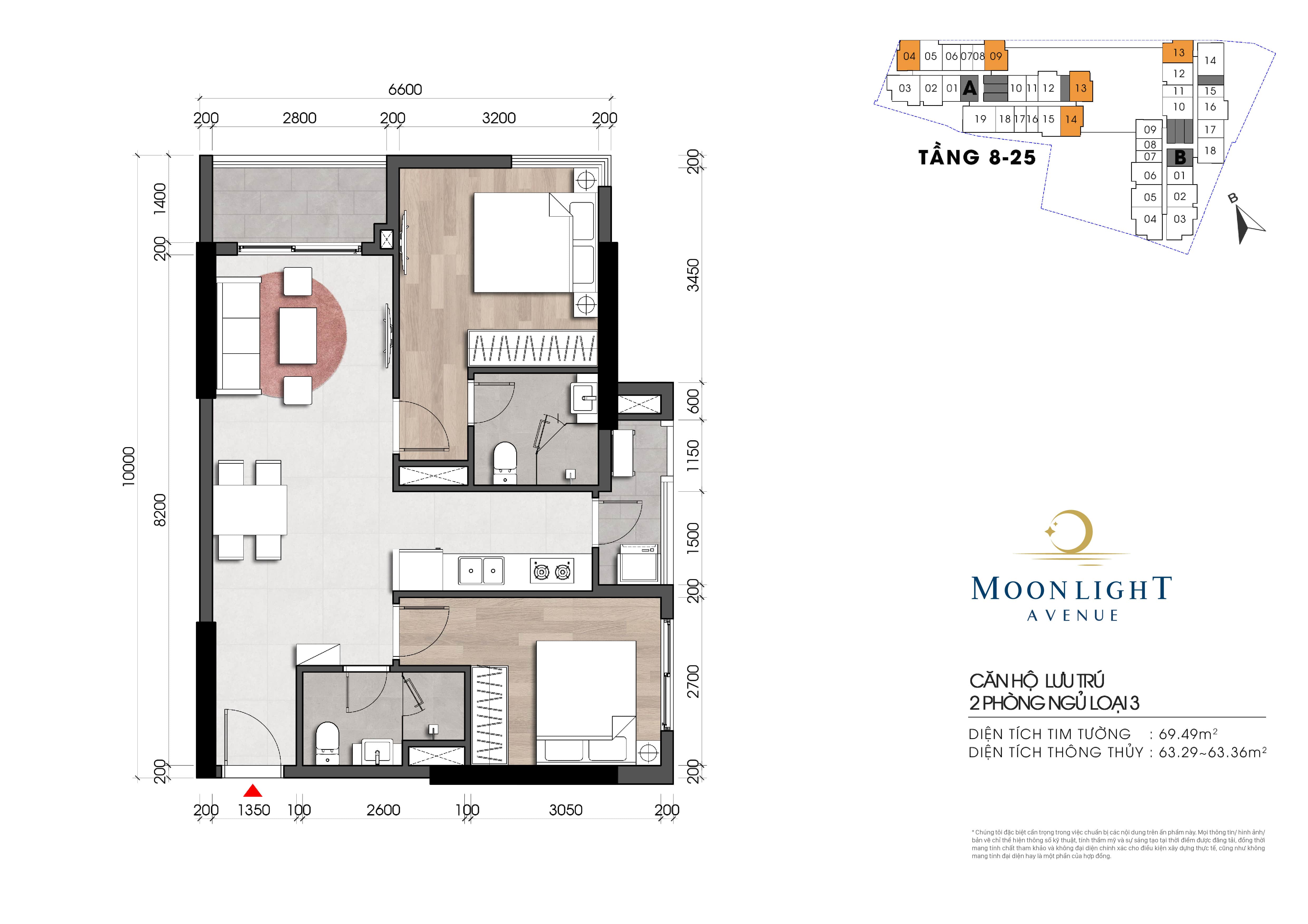Mẫu căn tầng 8-25