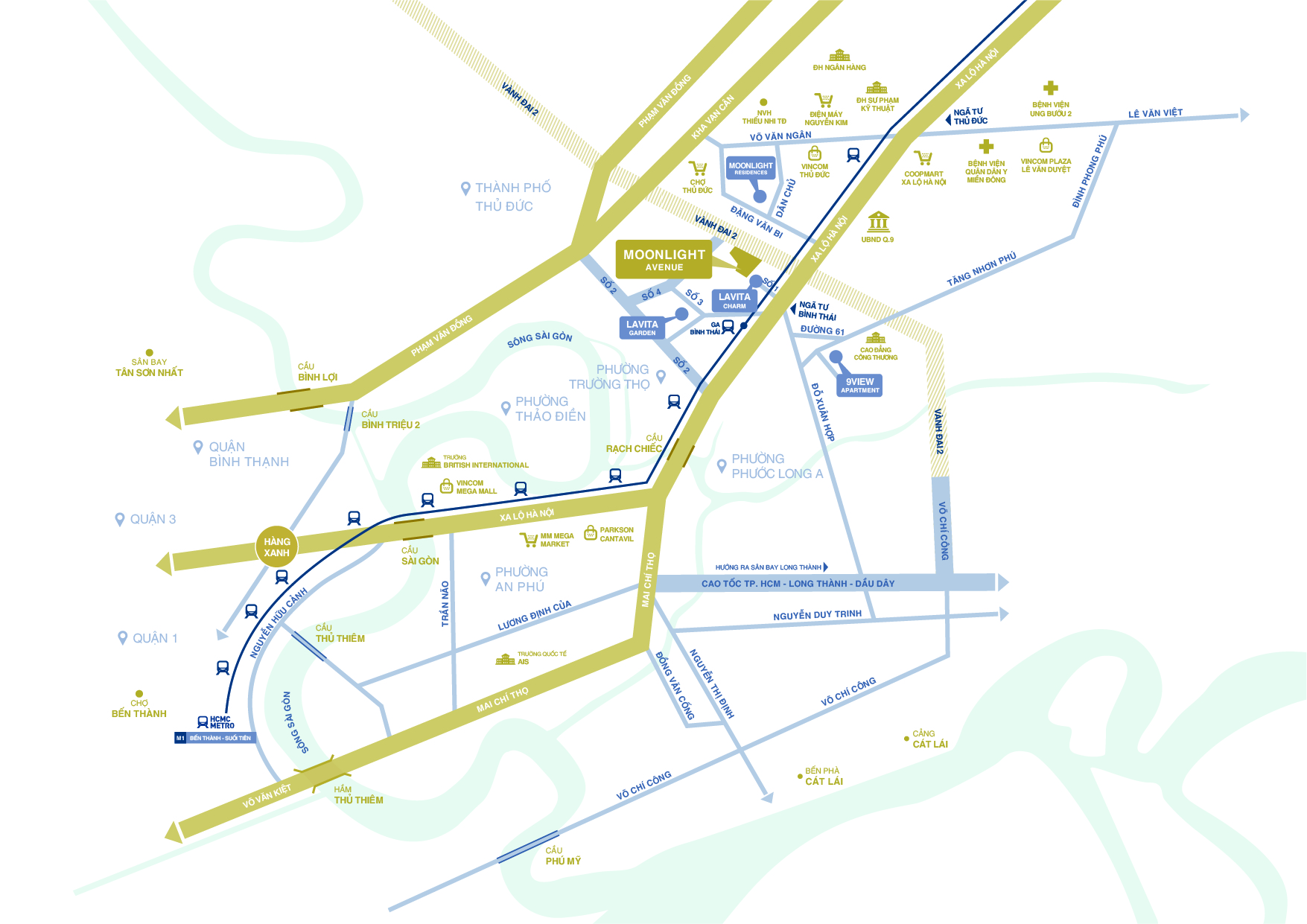 Vị trí dự án Moonlight Avenue