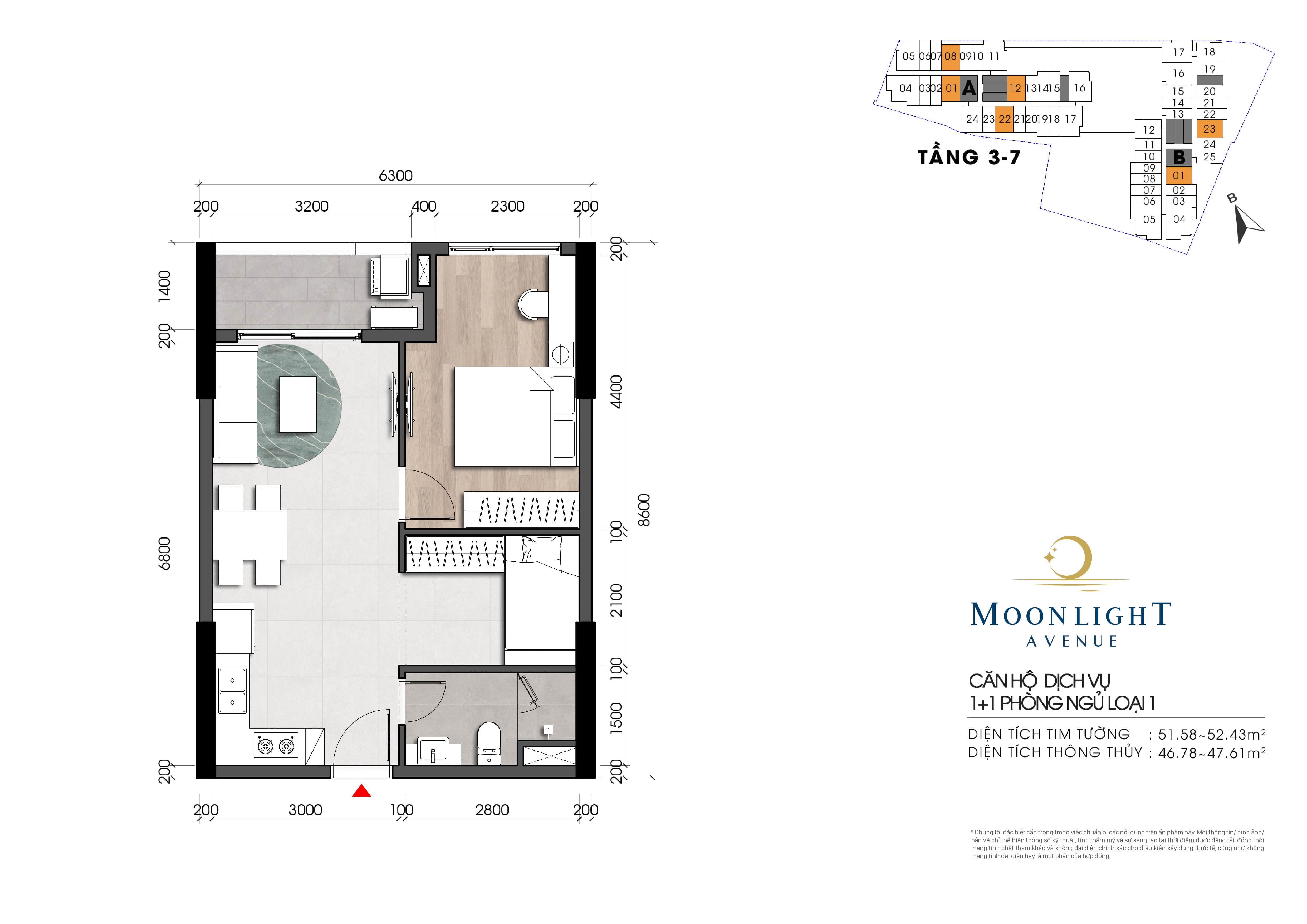 Mẫu căn tầng 5-7