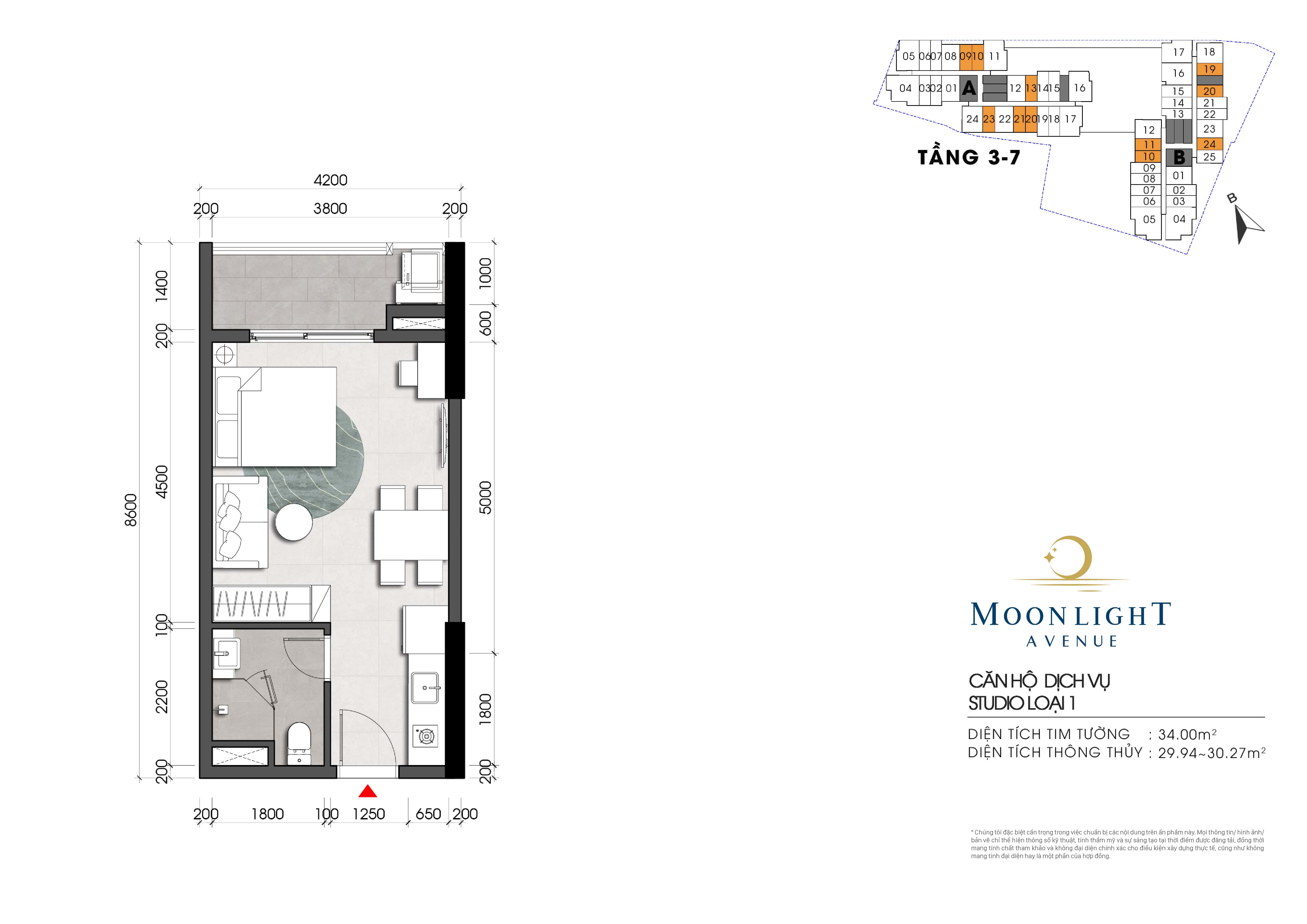 Mẫu căn tầng 5-7