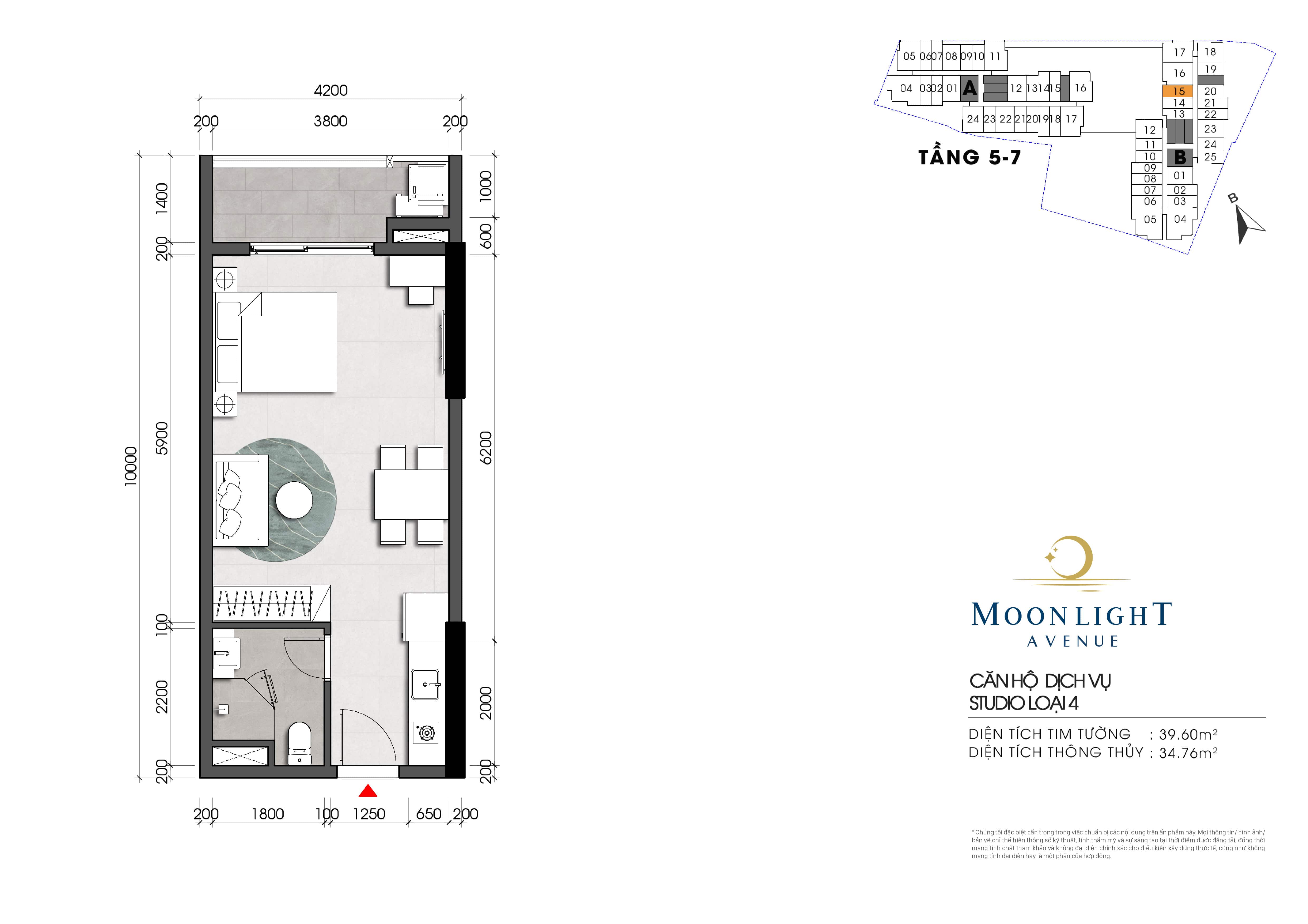 Mẫu căn tầng 5-7