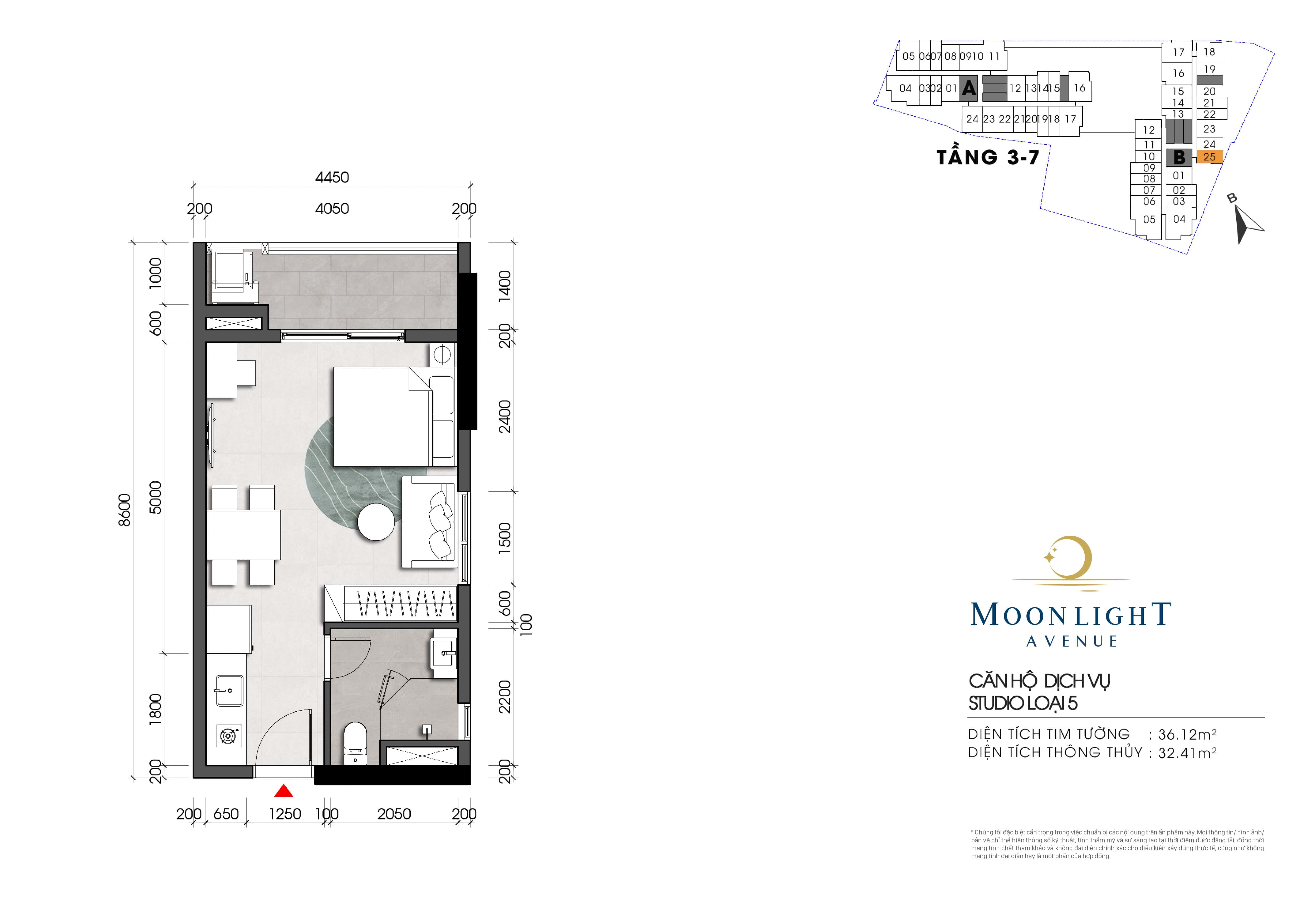 Mẫu căn tầng 5-7