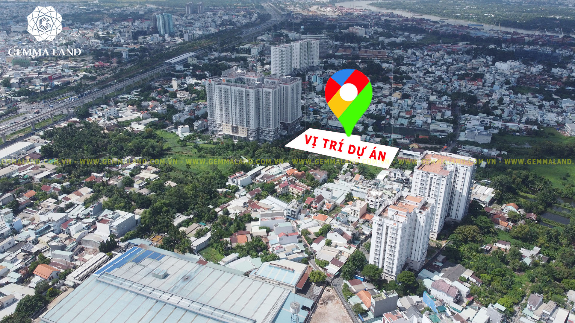 Vị trí dự án Moonlight Avenue Thủ Đức