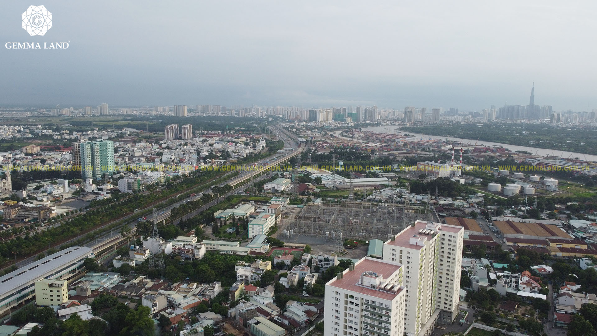 Vị trí thực tế dự án Moonlight Avenue