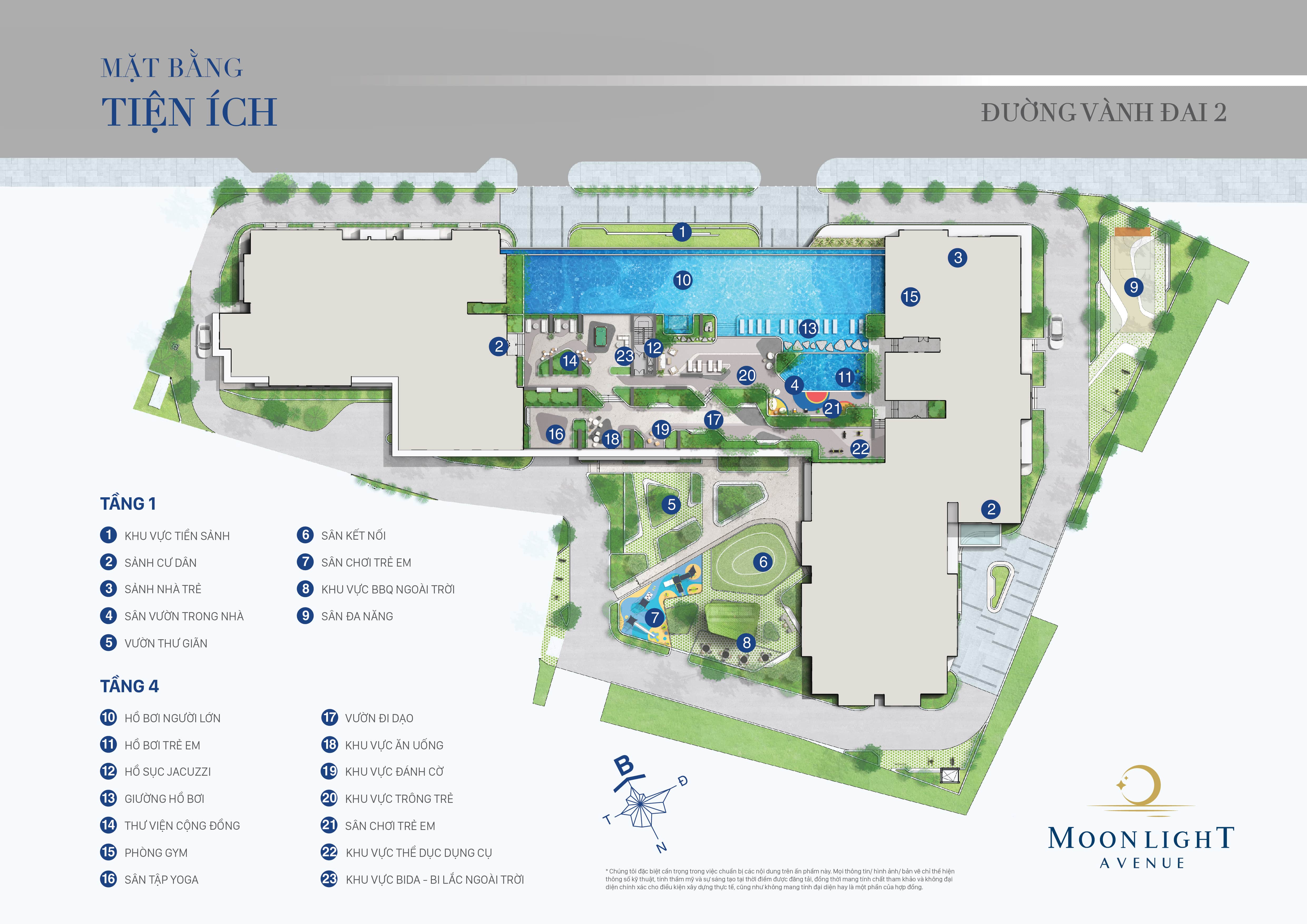 Mặt bằng tiện ích