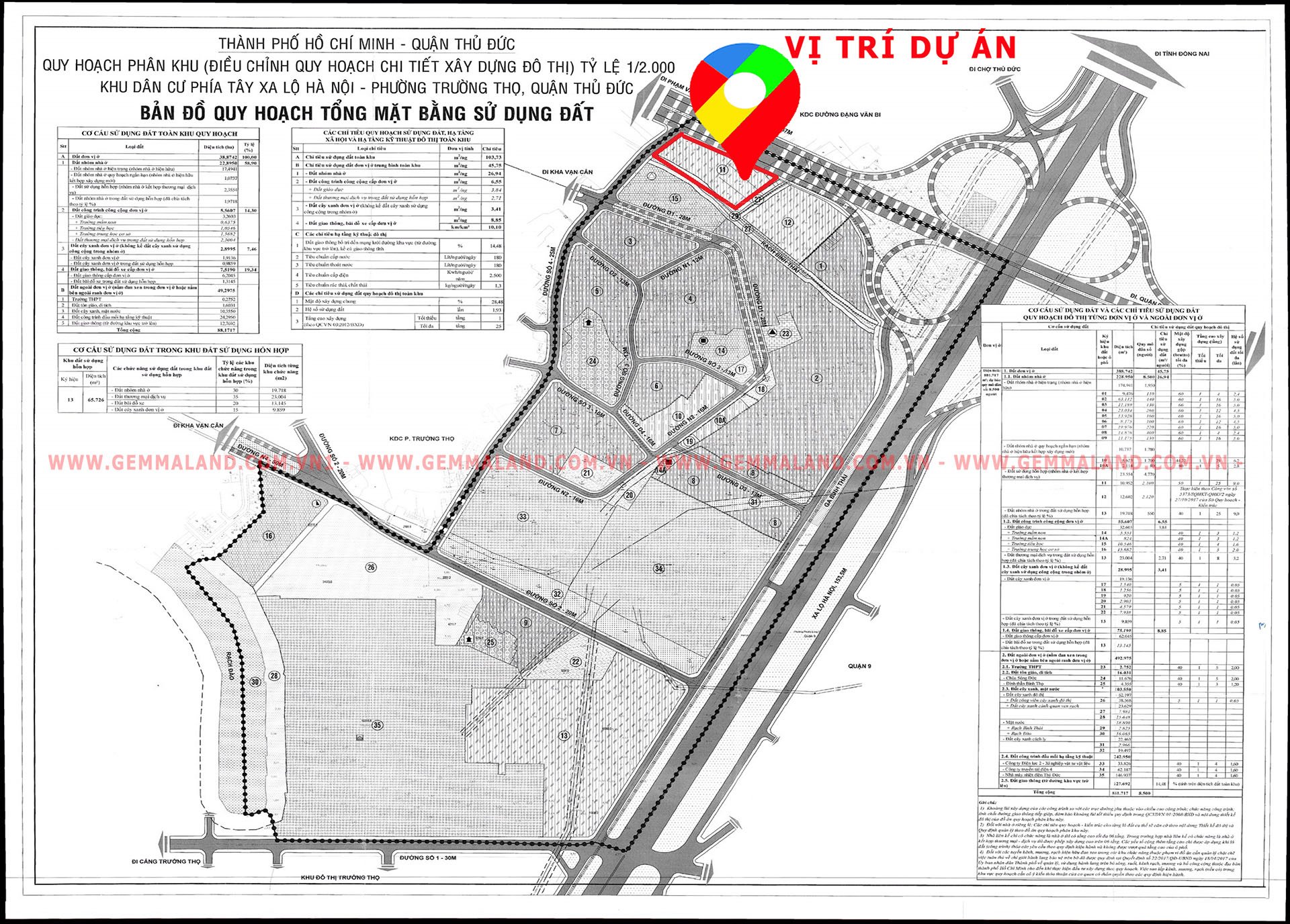 Quy Hoạch Moonlight Avenue Gemma Land